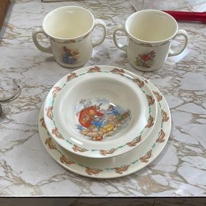 4 piece Royal Boulton Bunnykins Kids Dinner Set